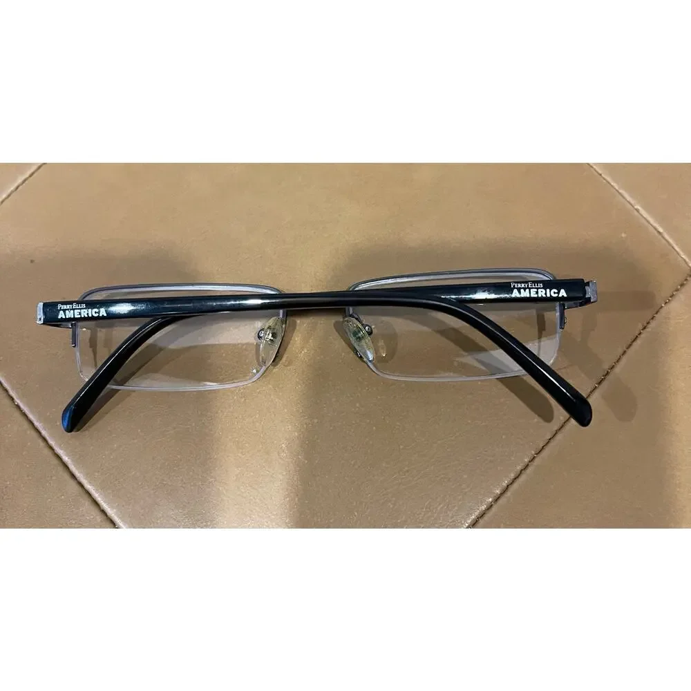 Perry Ellis‎ America Men’s Metal/Plastic Frame Eyeglasses Rectangle PEA1371